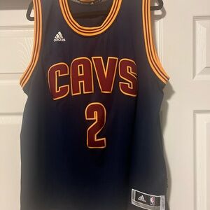 Adidas CAVS Navy and Gold Basketball Jersey
